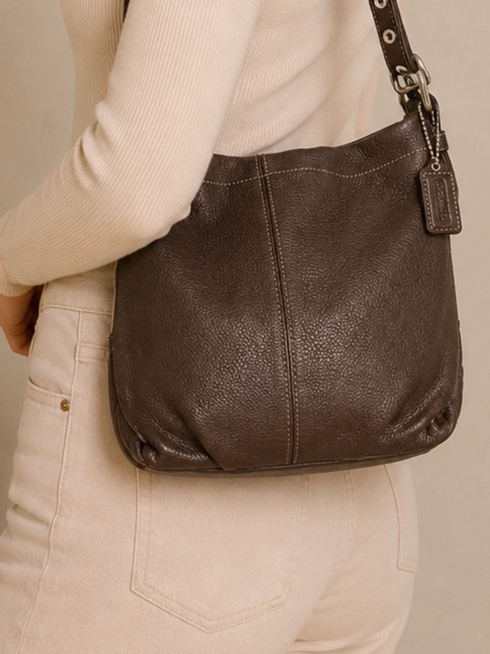 Coach Convertible Duffle Shoulder Bag F15064 – Brown